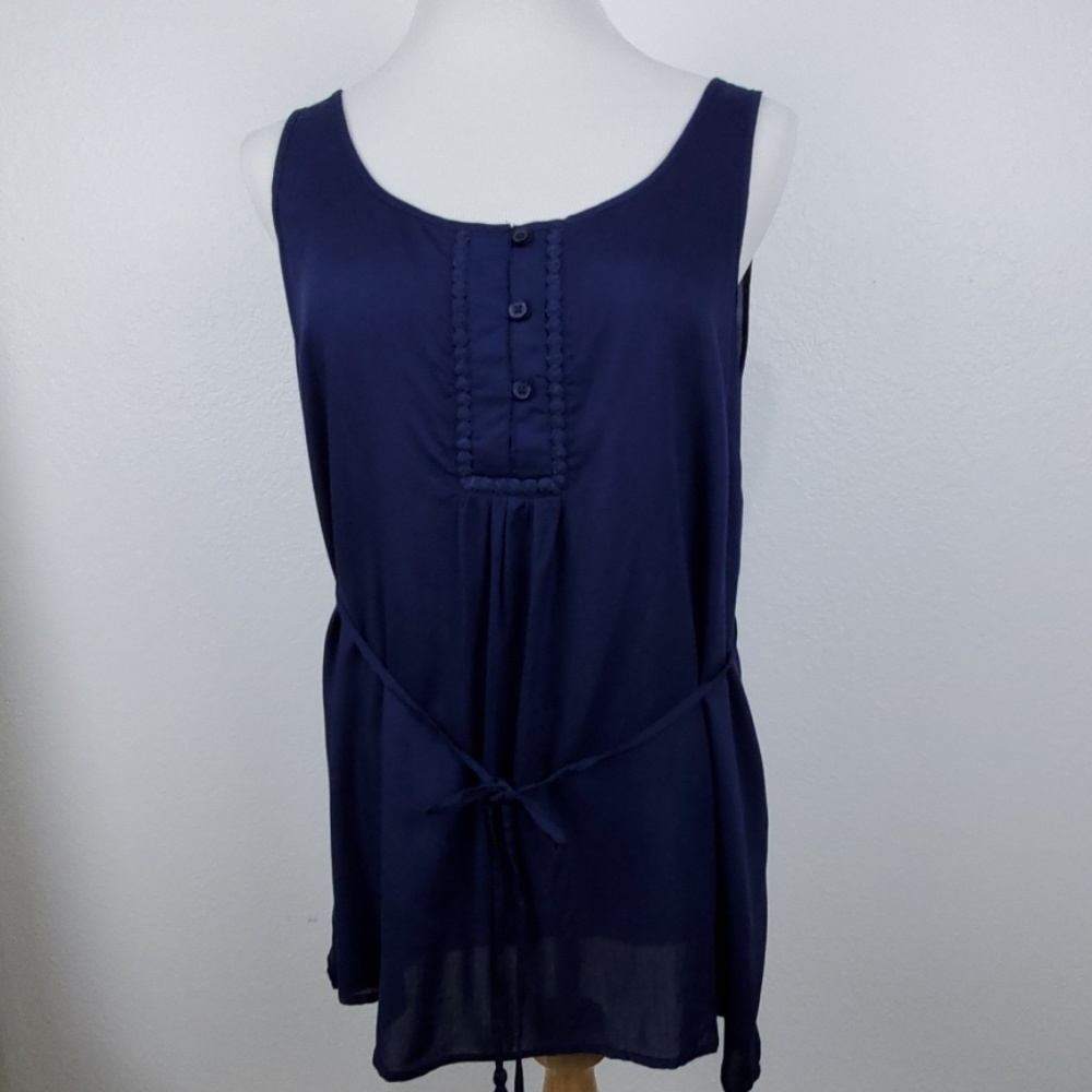 Motherhood Maternity Blouse Navy